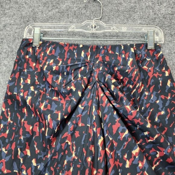 ba&sh Phoebe Midi Skirt Size Large 8 Multicolored Print Satin Career - Picture 8 of 16